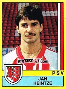 Sticker Jan Heintze - Voetbal 1989-1990 - Panini