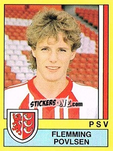 Sticker Flemming Povlsen - Voetbal 1989-1990 n. 161 - Panini
