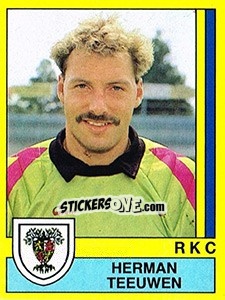 Sticker Herman Teeuwen - Voetbal 1989-1990 - Panini