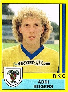 Sticker Adri Bogers - Voetbal 1989-1990 n. 167 - Panini