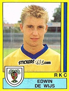 Sticker Edwin de Wijs - Voetbal 1989-1990 n. 178 - Panini