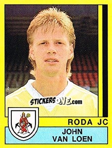 Sticker John van Loen - Voetbal 1989-1990 - Panini