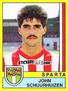 Sticker John Schuurhuizen - Voetbal 1989-1990 - Panini
