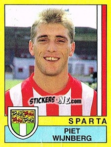 Sticker Piet Wijnberg - Voetbal 1989-1990 n. 197 - Panini