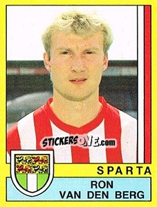 Sticker Ron van den Berg - Voetbal 1989-1990 - Panini