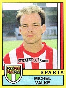 Sticker Michel Valke - Voetbal 1989-1990 - Panini