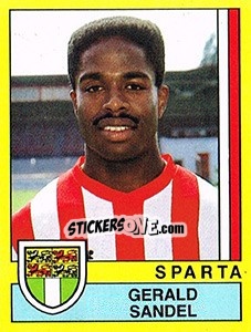 Sticker Gerald Sandel - Voetbal 1989-1990 n. 206 - Panini