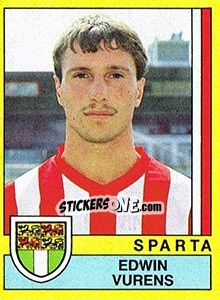 Sticker Edwin Vurens - Voetbal 1989-1990 n. 207 - Panini