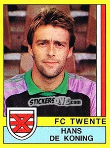 Sticker Hans de Koning - Voetbal 1989-1990 n. 213 - Panini