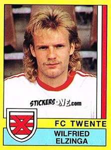 Sticker Wilfried Elzinga - Voetbal 1989-1990 - Panini