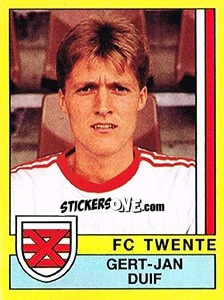 Sticker Gert-Jan Duif - Voetbal 1989-1990 - Panini
