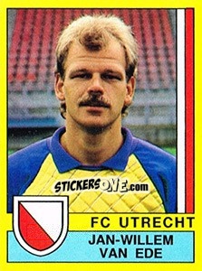Sticker Jan-Willem van Ede - Voetbal 1989-1990 - Panini