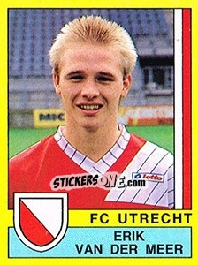 Sticker Erik van der Meer - Voetbal 1989-1990 - Panini
