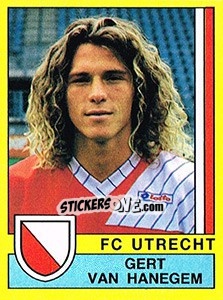 Sticker Gert van Hanegem - Voetbal 1989-1990 - Panini