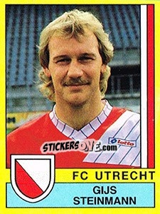 Sticker Gijs Steinmann - Voetbal 1989-1990 - Panini