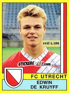 Cromo Edwin de Kruyff - Voetbal 1989-1990 - Panini