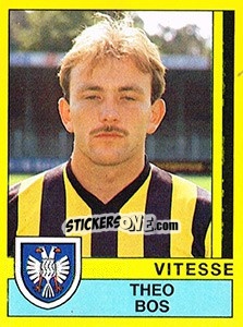 Sticker Theo Bos - Voetbal 1989-1990 - Panini