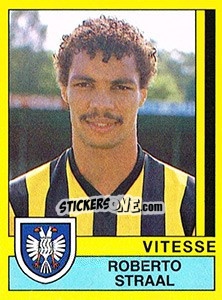 Cromo Roberto Straal - Voetbal 1989-1990 - Panini