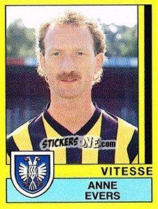 Sticker Anne Evers - Voetbal 1989-1990 - Panini