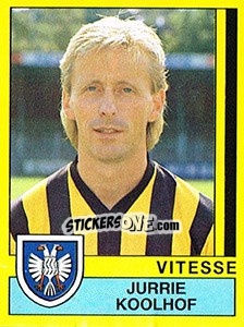 Sticker Jurrie Koolhof - Voetbal 1989-1990 - Panini