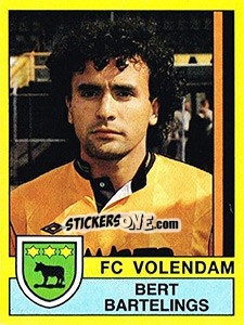 Sticker Bert Bartelings - Voetbal 1989-1990 - Panini