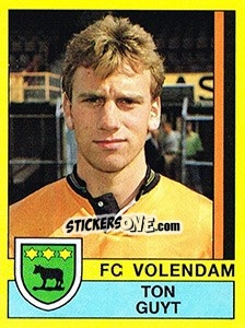 Sticker Ton Guyt - Voetbal 1989-1990 - Panini