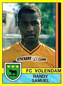 Sticker Randy Samuel - Voetbal 1989-1990 - Panini