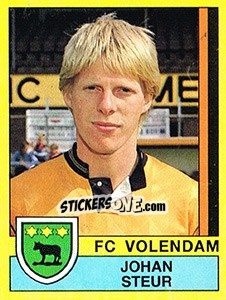 Cromo Johan Steur - Voetbal 1989-1990 - Panini