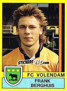 Sticker Frank Berhuis - Voetbal 1989-1990 - Panini