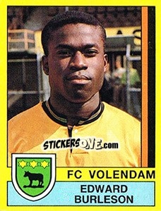 Sticker Edward Burleson - Voetbal 1989-1990 - Panini