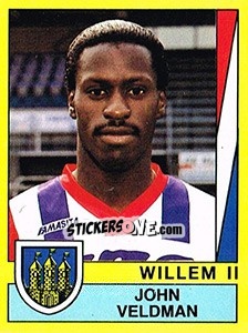 Sticker John Veldman - Voetbal 1989-1990 - Panini