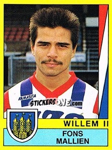 Sticker Fons Mallien - Voetbal 1989-1990 - Panini