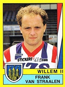 Sticker Frank van Straalen - Voetbal 1989-1990 - Panini