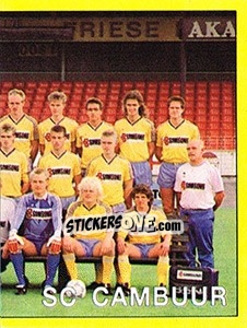 Sticker Elftal SC Cambuur - Voetbal 1989-1990 - Panini