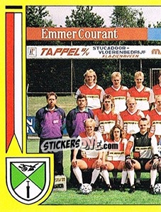 Sticker Elftal Emmen - Voetbal 1989-1990 - Panini