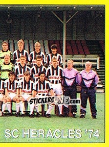 Sticker Elftal SC Heracles '74 - Voetbal 1989-1990 - Panini