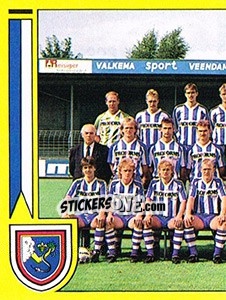 Sticker Elftal Veendam - Voetbal 1989-1990 - Panini