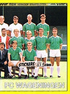 Cromo Elftal FC Wageningen - Voetbal 1989-1990 - Panini