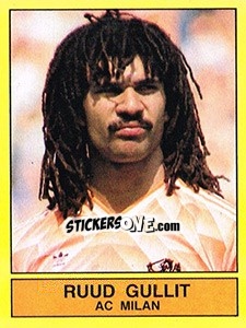 Sticker Ruud Gullit (AC Milan) - Voetbal 1989-1990 n. 329 - Panini