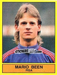 Sticker Mario Been (Pisa) - Voetbal 1989-1990 - Panini