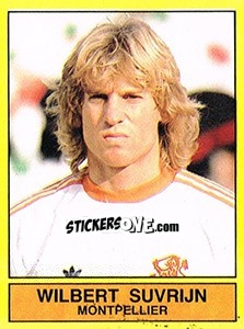 Sticker Wilbert Surijn (Montpellier) - Voetbal 1989-1990 - Panini
