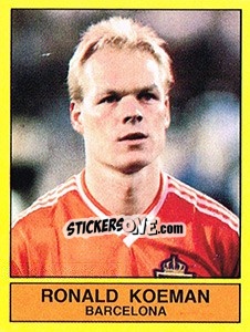 Cromo Ronald Koeman (Barcelona) - Voetbal 1989-1990 - Panini