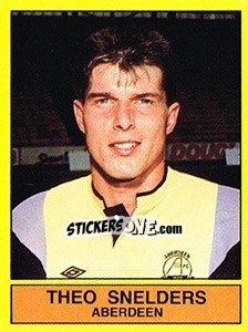 Sticker Theo Snelders (Aberdeen) - Voetbal 1989-1990 - Panini