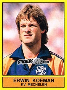 Cromo Erwin Koeman (KV Mechelen) - Voetbal 1989-1990 - Panini
