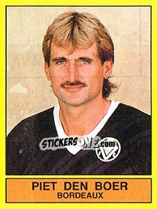 Sticker Piet den Boer (Bordeaux) - Voetbal 1989-1990 n. 345 - Panini