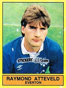 Cromo Raymond Atteveld (Everton) - Voetbal 1989-1990 - Panini