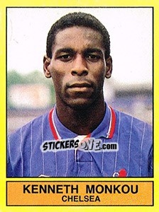 Sticker Kenneth Monkou (Chelsea) - Voetbal 1989-1990 n. 349 - Panini
