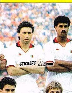 Sticker Elftal AC Milan - Voetbal 1989-1990 - Panini