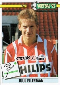 Sticker Juul Ellerman - Voetbal 1991-1992 - Panini