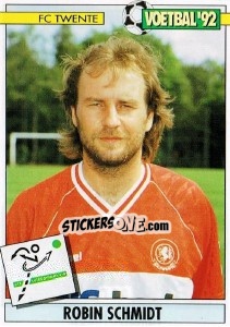 Sticker Robin Schmidt - Voetbal 1991-1992 - Panini